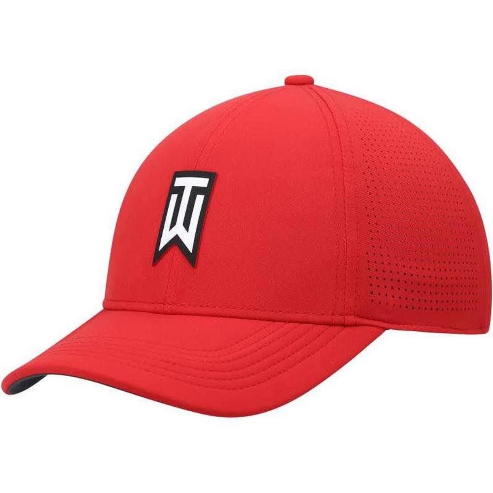 BRAND NEW men Nike tiger woods legacy 91 swoosh flex red cap hat size L/XL